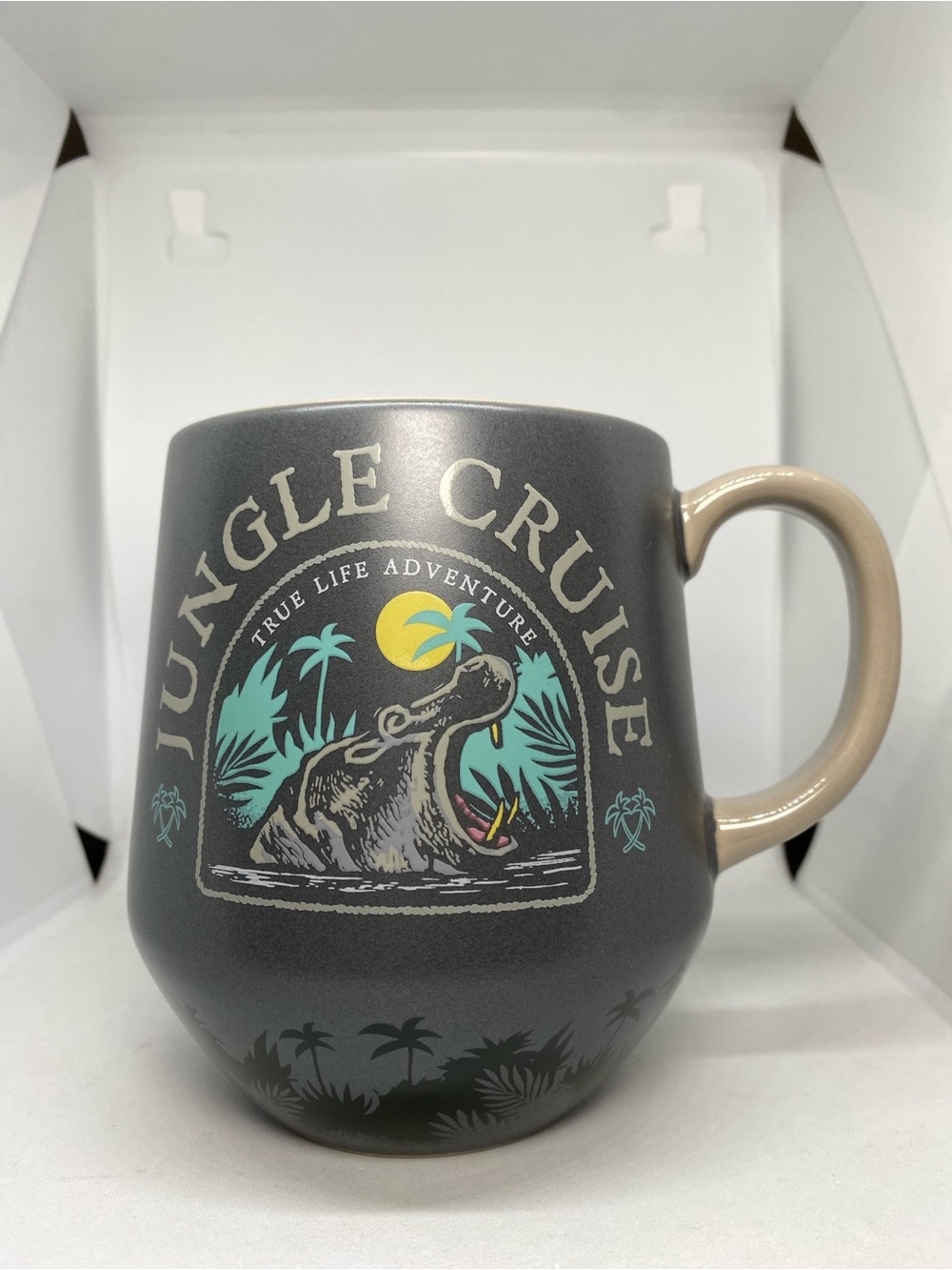 Disney Parks The Jungle Cruise Hippo Mug Cup It goes for Niles and Niles Grey